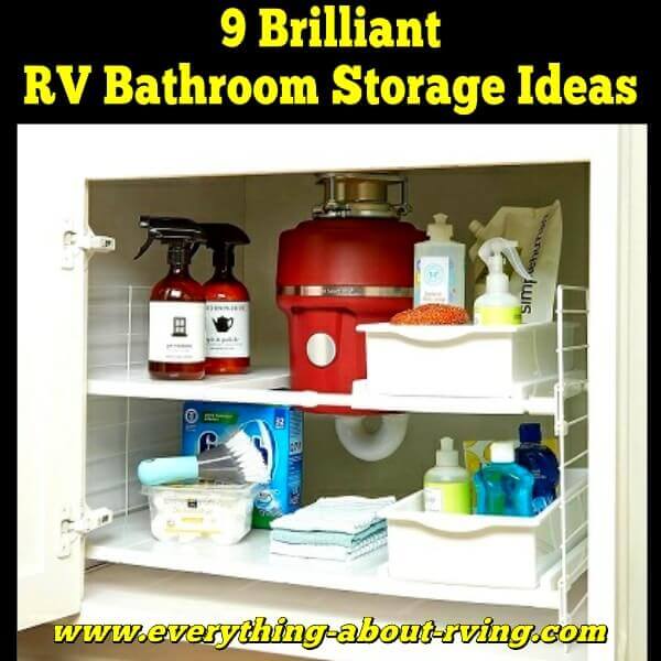 9 Brilliant Rv Bathroom Storage Ideas