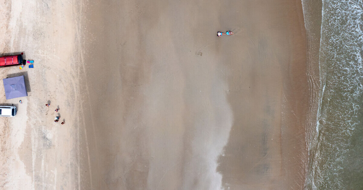 The shore of the Outer Banks North Carolinas