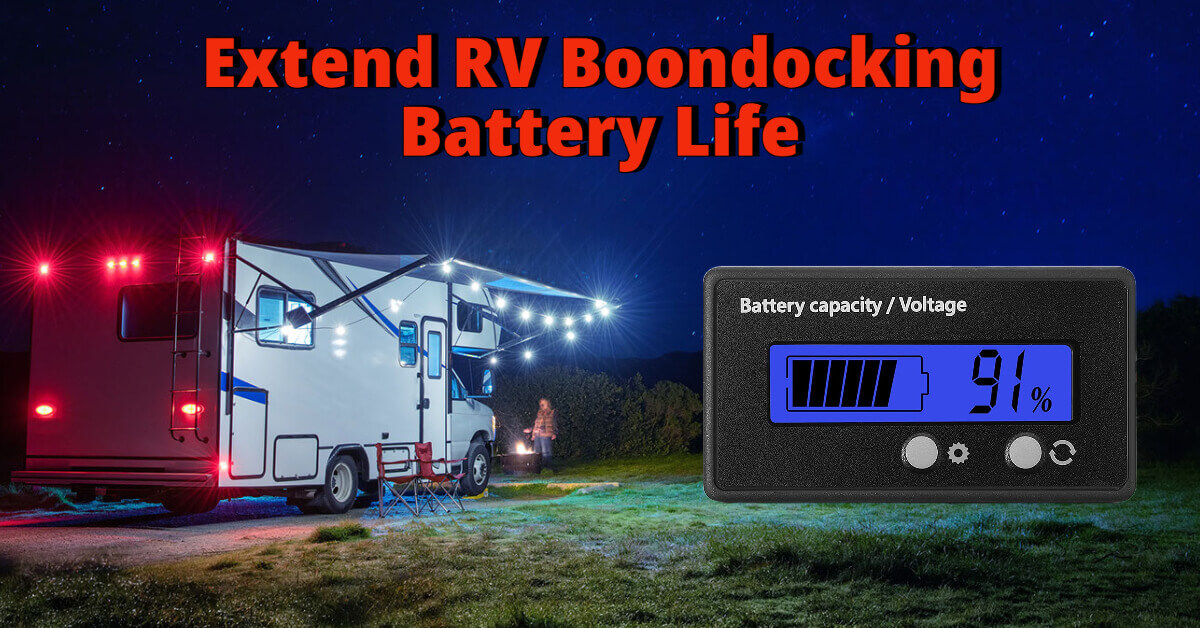 RVers boondocking at night