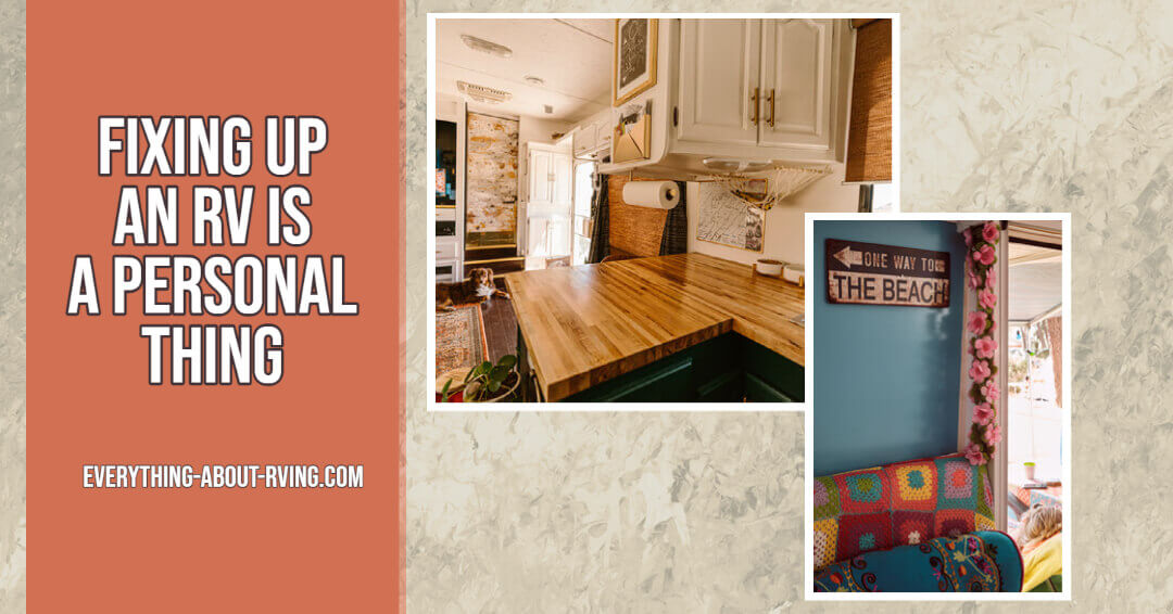 If you are thinking about buying or fixing up an RV?  Here are some amenities you might want to add.  A list of must-have RV items.