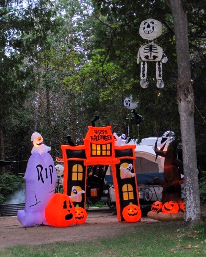 We love the RV state park life during Halloween