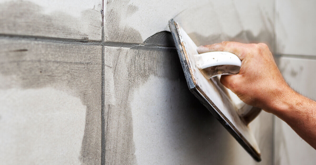 Grouting an RV tile backsplash