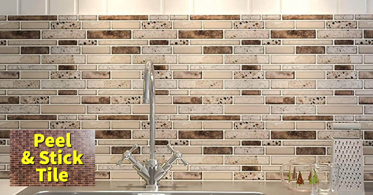 Peel and Stick RV backsplash tiles