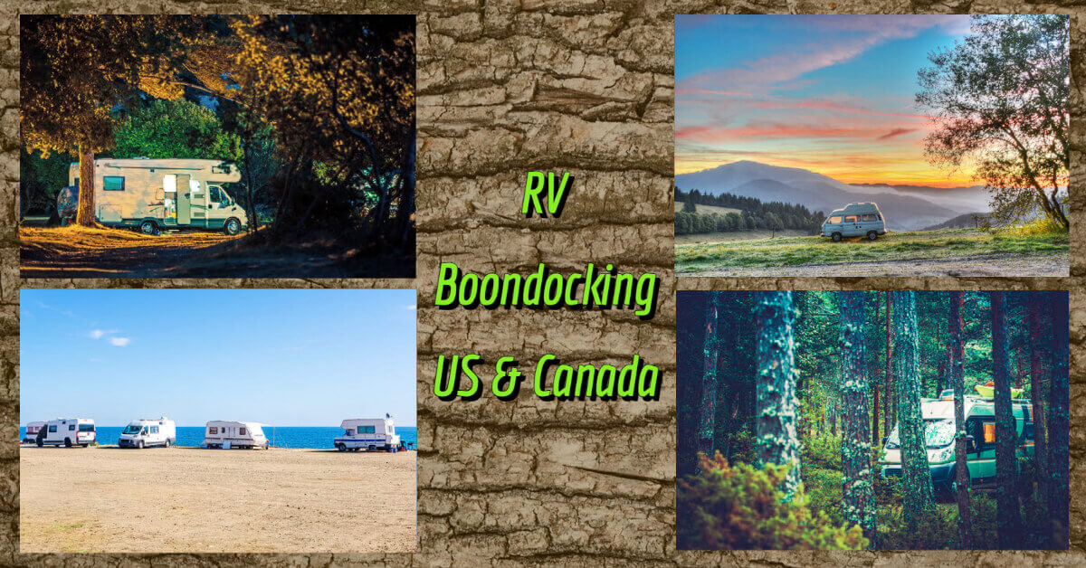 RVers boondocking in the US and Canada