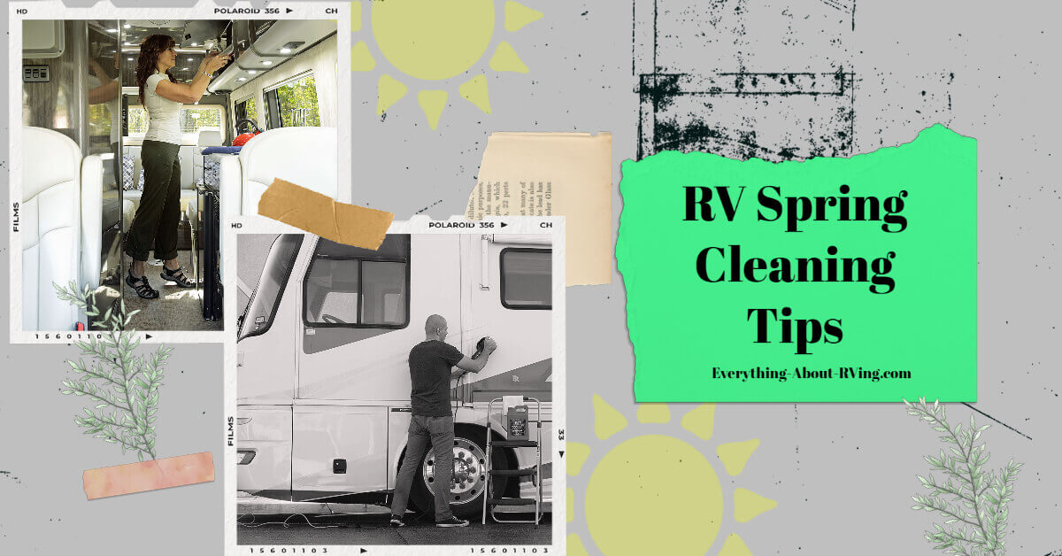 Here are a few less-routine RV spring cleaning tips to help you prepare your RV for the season ahead
