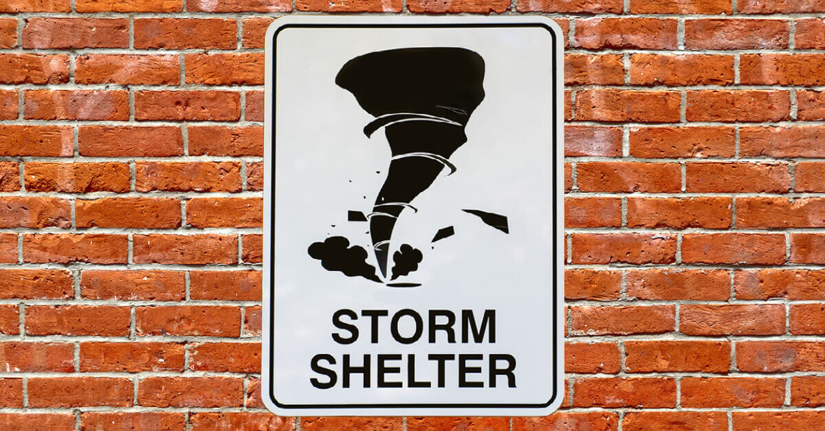 Storm Shelter Sign