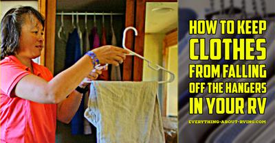 How to Keep Clothes from Falling Off the Hangers in Your RV