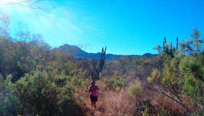 Lisa Goy Hiking at Rancho Verde