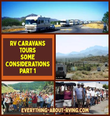 RV Caravans Tours-Some Considerations - Part 1
