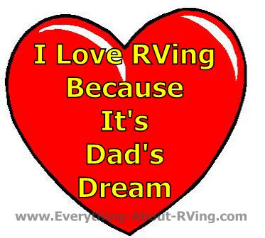 RVing is Dad's Dream