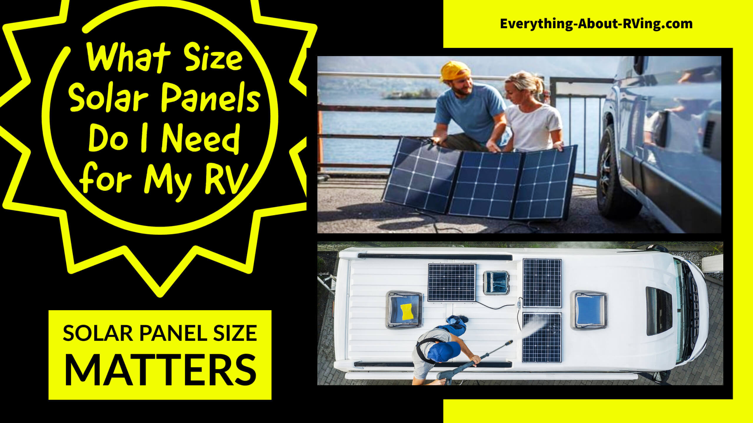Determining the Solar Panel Size for Your RV