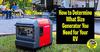 How to Determine What Size Generator You Need for Your RV