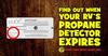 Find Out When Your RV's Propane Detector Expires