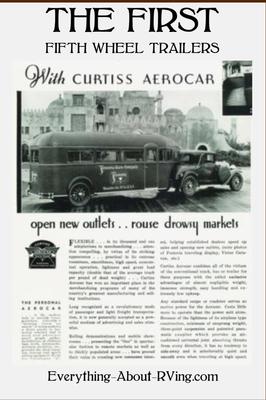 The First Fifth Wheel Trailers